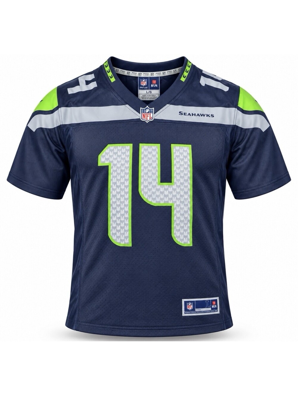 NFL Pro Line DK Metcalf Seattle Seahawks #14 Jersey Men’s Large Navy Blue New